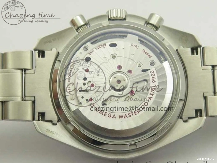 0507 Speedmaster Moonwatch OMF 1:1 Best Edition Black Dial Orange Hand on SS Bracelet A Timeless 8044